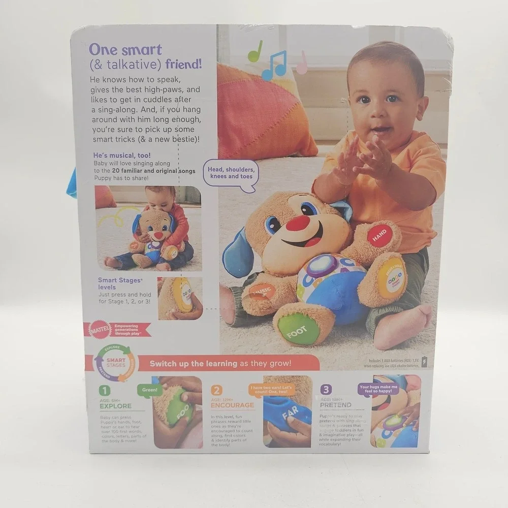 Fisher Price Laugh and Learn Smart Stages Puppy 75+ songs, sounds &phrases